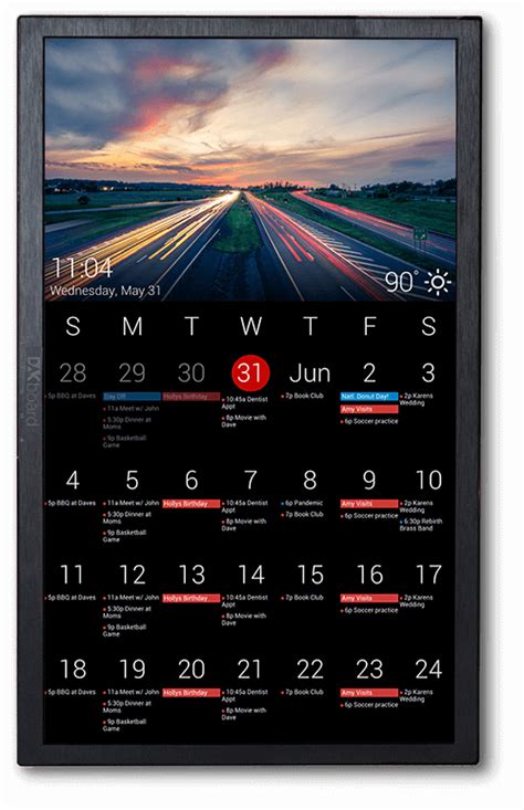 Dakboard Digital Wall Calendar